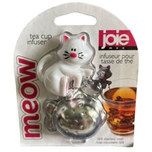 Joie MEOW Stainless Steel Tea Cup Infuser BPA Free Dishwasher Safe
